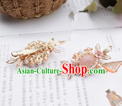 Chinese Ancient Princess Hair Claws Palace Hairpins Traditional Handmade Hanfu Hair Accessories for Women