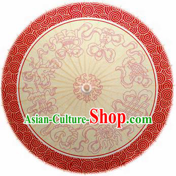 Chinese Ancient Oiled Paper Umbrella Traditional Handmade Printing Umbrellas