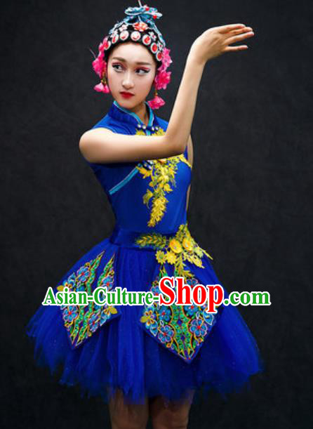Chinese Classical Dance Costume Traditional Folk Dance Green Veil Dress for Women