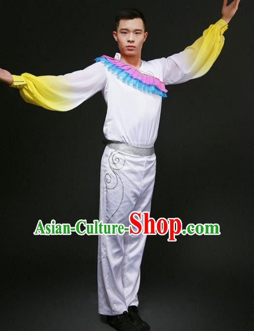 Chinese Modern Dance Stage Performance Costume Traditional Group Dance Clothing for Men