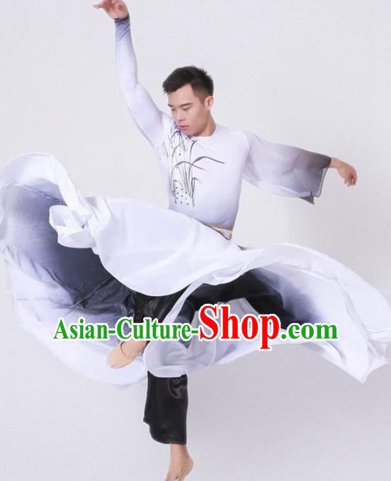 Chinese Classical Dance Stage Performance Costume Traditional Group Dance Clothing for Men