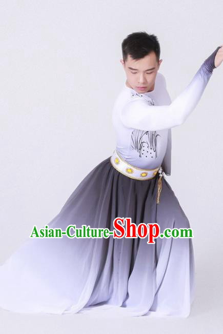 Chinese Classical Dance Stage Performance Costume Traditional Group Dance Clothing for Men