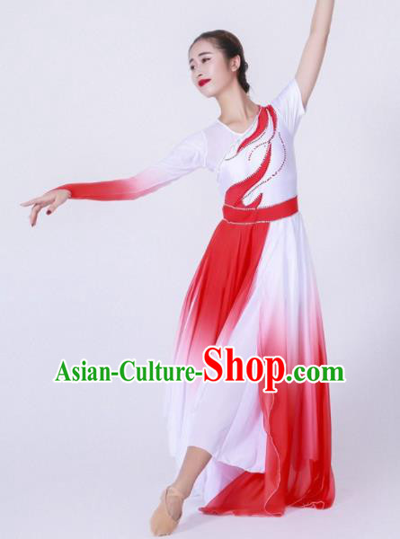 Chinese Modern Dance Stage Costume Traditional Spring Festival Gala Opening Dance Dress for Women