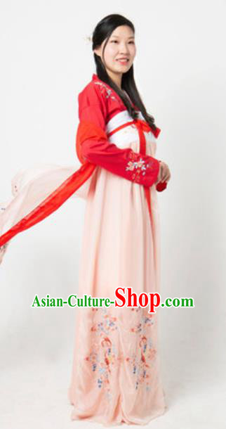 Chinese Traditional Classical Dance Hanfu Dress Umbrella Dance Lotus Dance Stage Performance Costume for Women