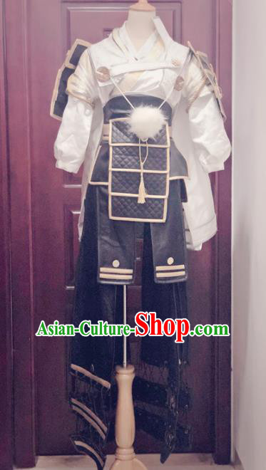 Traditional Chinese Cosplay Knight Hanfu Clothing Ancient Swordsman Embroidered Costume for Men