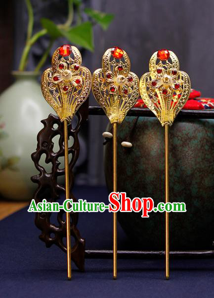 Traditional Chinese Handmade Hanfu Hairpins Ancient Bride Hair Accessories for Women