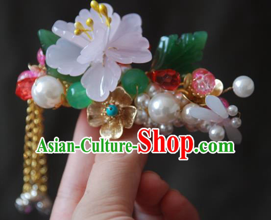 Handmade Chinese Ancient Princess Lotus Dragonfly Hair Claw Hairpins Headwear Hair Accessories for Women