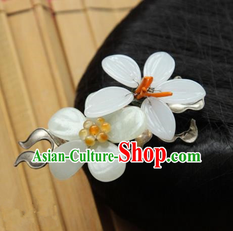 Chinese Handmade Hanfu Flowers Hair Claw Hairpins Traditional Ancient Princess Hair Accessories for Women