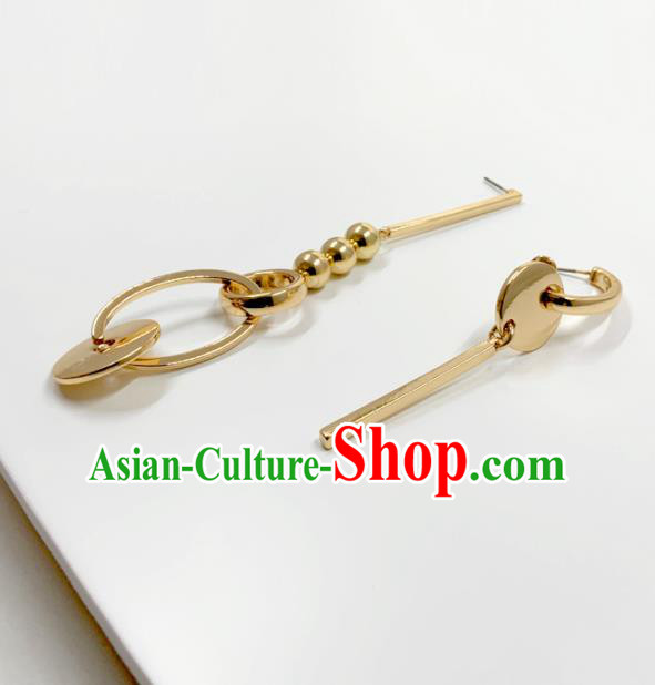 Top Grade Stage Show Golden Earrings Brazilian Carnival Catwalks Ear Accessories for Women