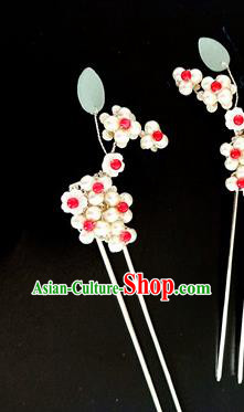 Chinese Handmade Hanfu Flowers Hair Clip Hairpins Traditional Ancient Princess Hair Accessories for Women