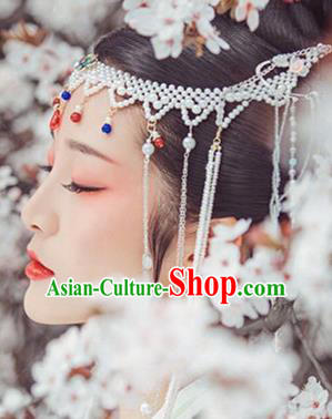 Chinese Handmade Hanfu Palace Hairpins Pearls Hair Clasp Traditional Ancient Princess Hair Accessories for Women