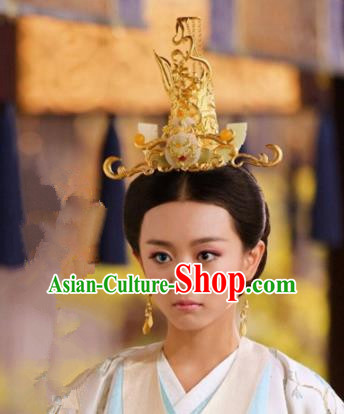 Handmade Chinese Han Dynasty Court Hairpins Traditional Hanfu Phoenix Coronet Ancient Queen Hair Accessories for Women