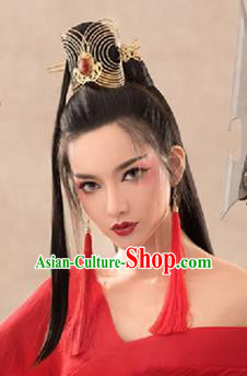 Chinese Handmade Hanfu Swordswoman Palace Hair Crown Hairpins Traditional Ancient Imperial Consort Hair Accessories for Women