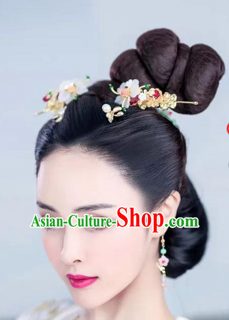 Handmade Chinese Palace Princess Hair Clips Hairpins Ancient Traditional Hanfu Hair Accessories for Women