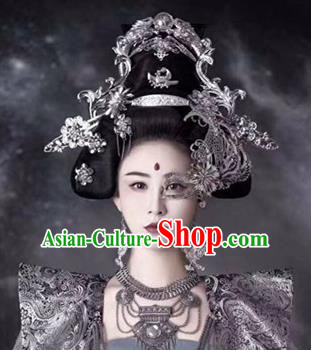 Chinese Handmade Hanfu Tang Dynasty Phoenix Coronet Palace Lady Hairpins Traditional Ancient Imperial Consort Hair Accessories for Women