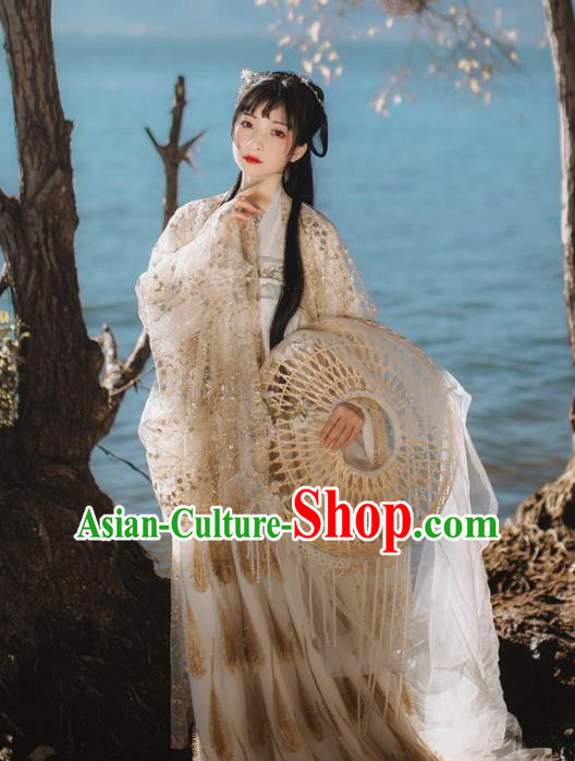 Chinese Traditional Ancient Court Lady Hanfu Dress Tang Dynasty Princess Historical Costume for Women