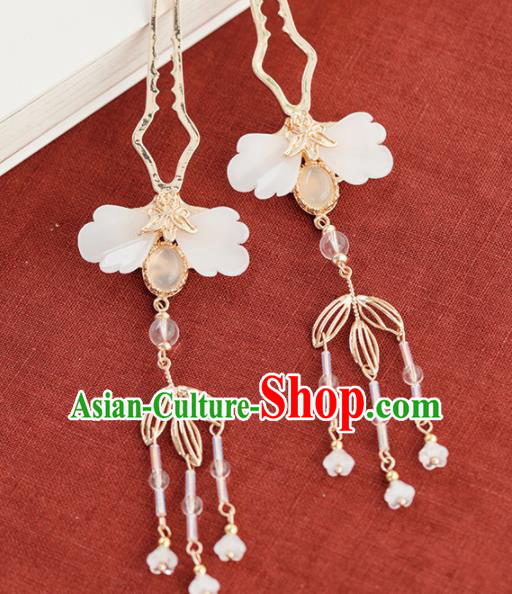 Chinese Handmade Shell Hair Clips Hairpins Ancient Princess Hair Accessories Headwear for Women