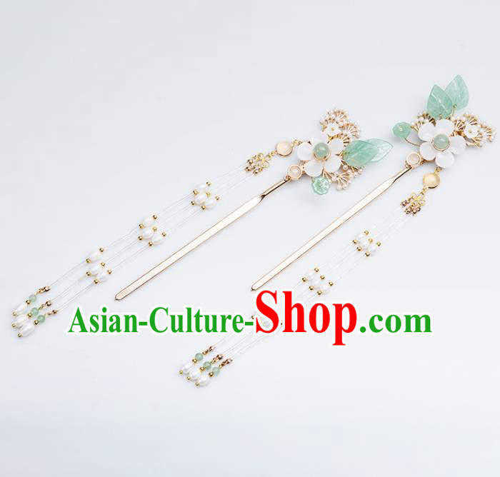 Chinese Handmade Hanfu Hairpins Tassel Step Shake Ancient Princess Hair Accessories Headwear for Women