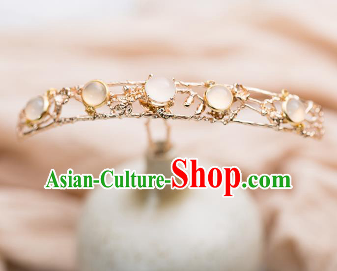 Chinese Handmade Hanfu Chalcedony Hairpins Ancient Princess Hair Accessories Headwear for Women