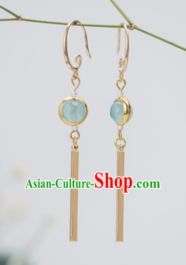 Handmade Chinese Classical Hanfu Earrings Ancient Palace Ear Accessories for Women