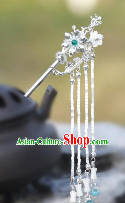 Chinese Handmade Hanfu Beads Tassel Hair Clip Hairpins Ancient Palace Princess Hair Accessories Headwear for Women