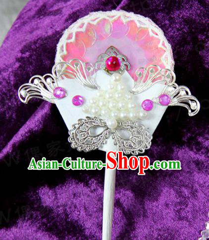 Chinese Traditional Cosplay Knight Prop Ancient Swordsman Palace Fan for Men