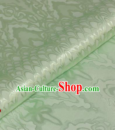 Chinese Traditional Royal Scale Pattern Green Brocade Material Cheongsam Classical Fabric Satin Silk Fabric