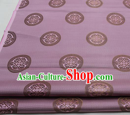 Chinese Traditional Tang Suit Fabric Royal Lucky Pattern Pink Brocade Material Hanfu Classical Satin Silk Fabric