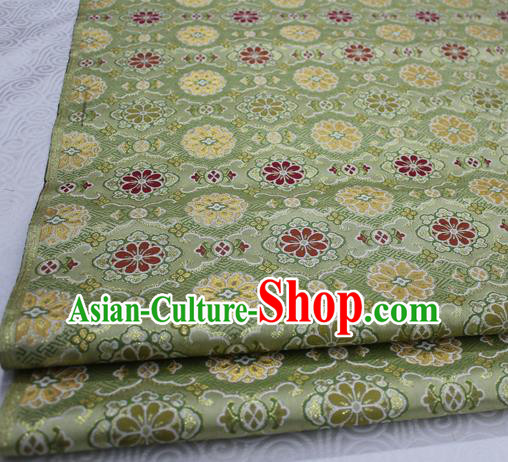 Asian Chinese Traditional Tang Suit Royal Pattern Green Brocade Satin Fabric Material Classical Silk Fabric