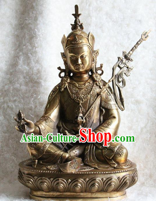 Chinese Traditional Feng Shui Copper Items Buddhism Statue Buddhist Sculpture Decoration