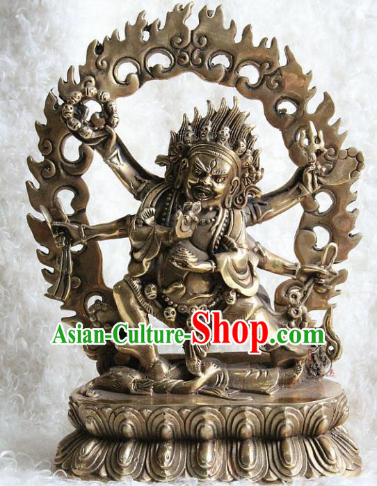 Chinese Traditional Feng Shui Items Buddhism Copper Statue Buddhist Sculpture Decoration