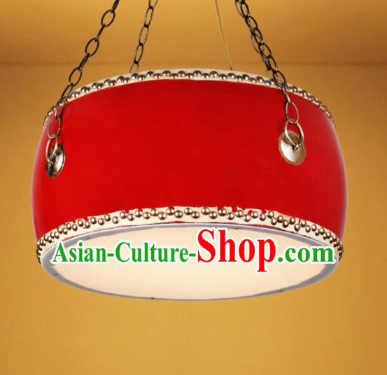 Chinese Traditional Drum Palace Lantern Handmade New Year Lanterns Hanging Lamp