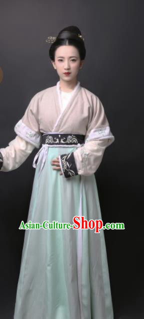 Chinese Tang Dynasty Court Lady Dress Traditional Ancient Palace Princess Hanfu Historical Costume for Women