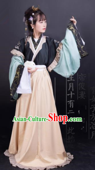 Chinese Jin Dynasty Palace Princess Dress Traditional Ancient Hanfu Historical Costume for Women