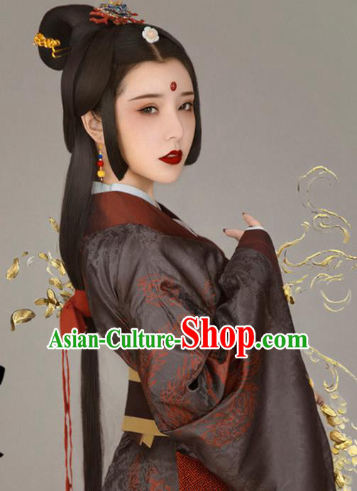 Chinese Ancient Court Queen Hanfu Dress Han Dynasty Imperial Empress Historical Costume for Women