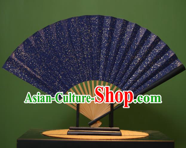 Chinese Traditional Handmade Xuan Paper Fans Classical Folding Fans for Men