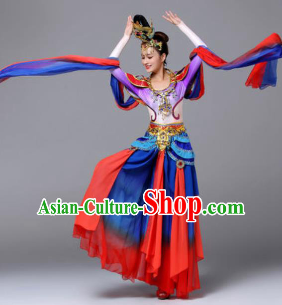 Chinese Traditional Dunhuang Flying Apsaras Dance Costume Classical Dance Stage Performance Dress for Women