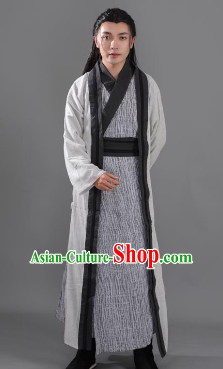 Chinese Ancient Swordsman Hanfu Clothing Tang Dynasty Young Hero Knight Historical Costume for Men