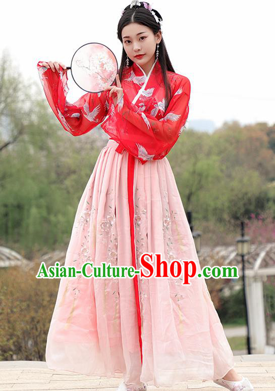 Chinese Ancient Hanfu Dress Ming Dynasty Nobility Lady Princess Historical Costume for Women