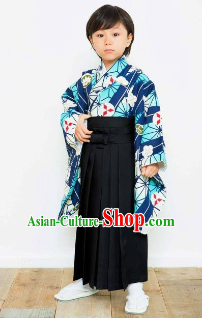 Japanese Traditional Handmade Haori Kimono Asian Japan Boys Yukata Costume for Kids