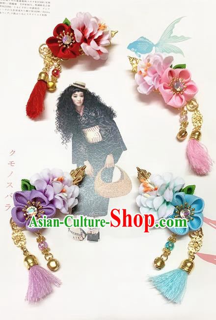 Japanese Traditional Kimono Hair Accessories Handmade Japan Geisha Hair Claw for Women