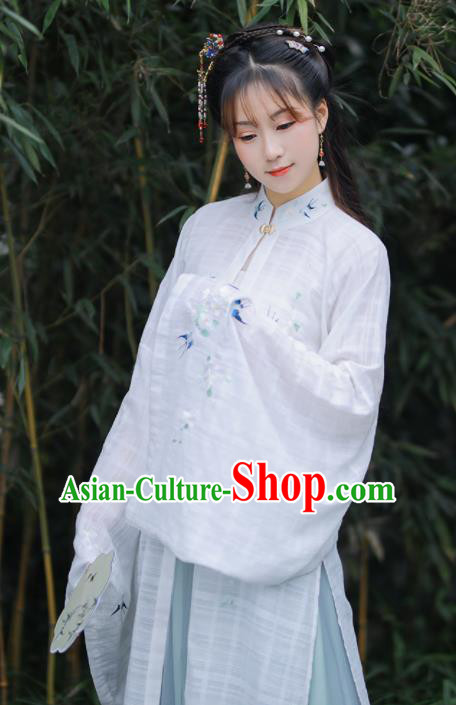 Chinese Ancient Embroidered Hanfu Dress Ming Dynasty Nobility Lady Historical Costume for Women