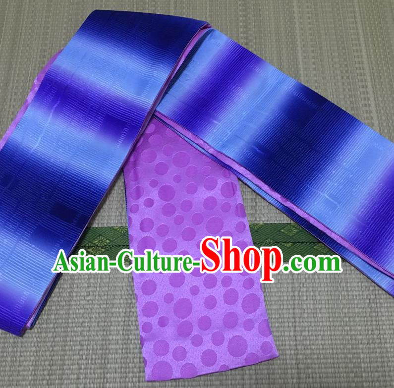 Japanese Traditional Kimono Purple Belts Asian Handmade Japan Geisha Yukata Waistband for Women