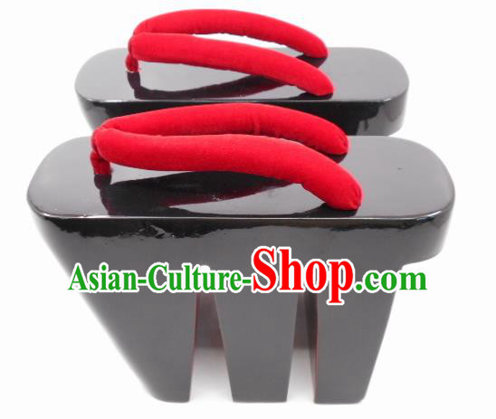 Japanese Traditional Black Trippen Asian Japan Handmade Geisha Kimono Shoes for Women