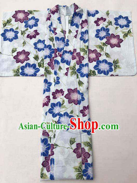 Traditional Japanese Classical Kimono Asian Japan Costume Geisha Yukata Dress for Women