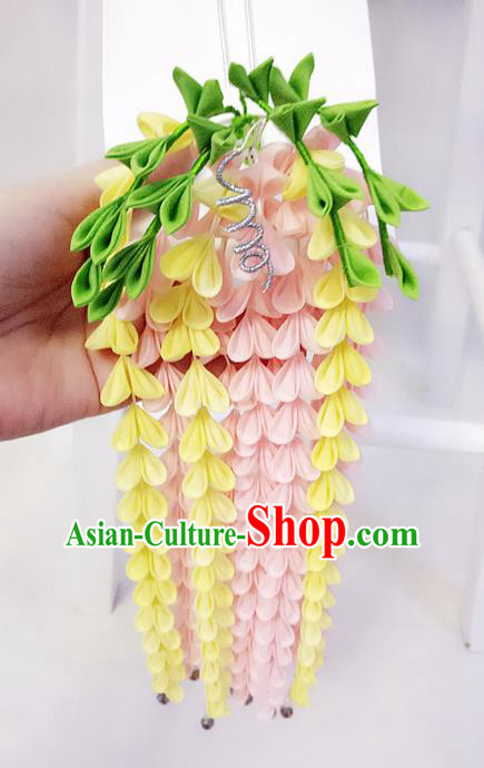 Japanese Traditional Geisha Kimono Tassel Hair Accessories Japan Yukata Hairpins for Women