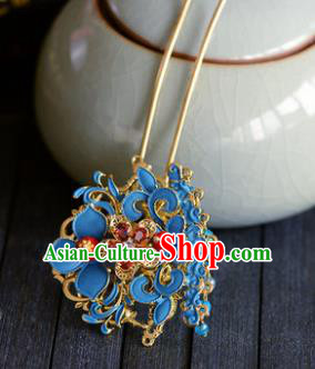 Traditional Chinese Ancient Palace Cloisonne Hairpins Handmade Wedding Hair Accessories for Women
