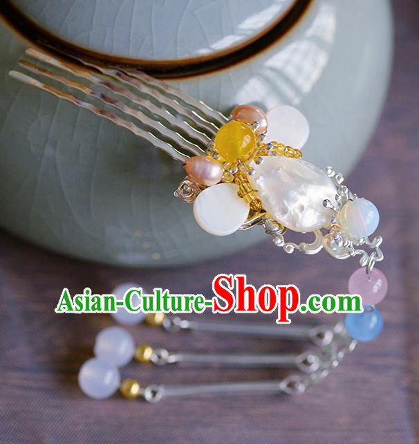 Traditional Chinese Ancient Palace Tassel Hair Comb Hairpins Handmade Wedding Hair Accessories for Women