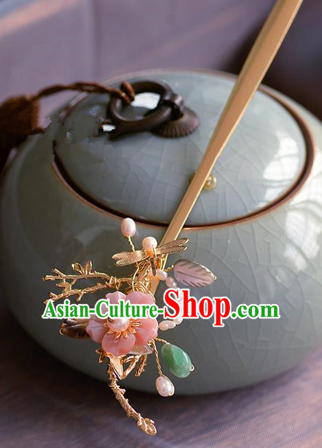 Traditional Chinese Ancient Palace Dragonfly Hair Clip Hairpins Handmade Wedding Hair Accessories for Women
