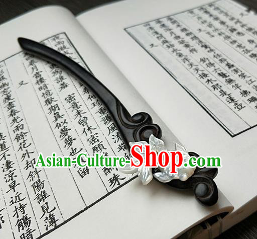 Traditional Chinese Ancient Queen Hanfu Rosewood Hair Clip Hairpins Handmade Wedding Hair Accessories for Women